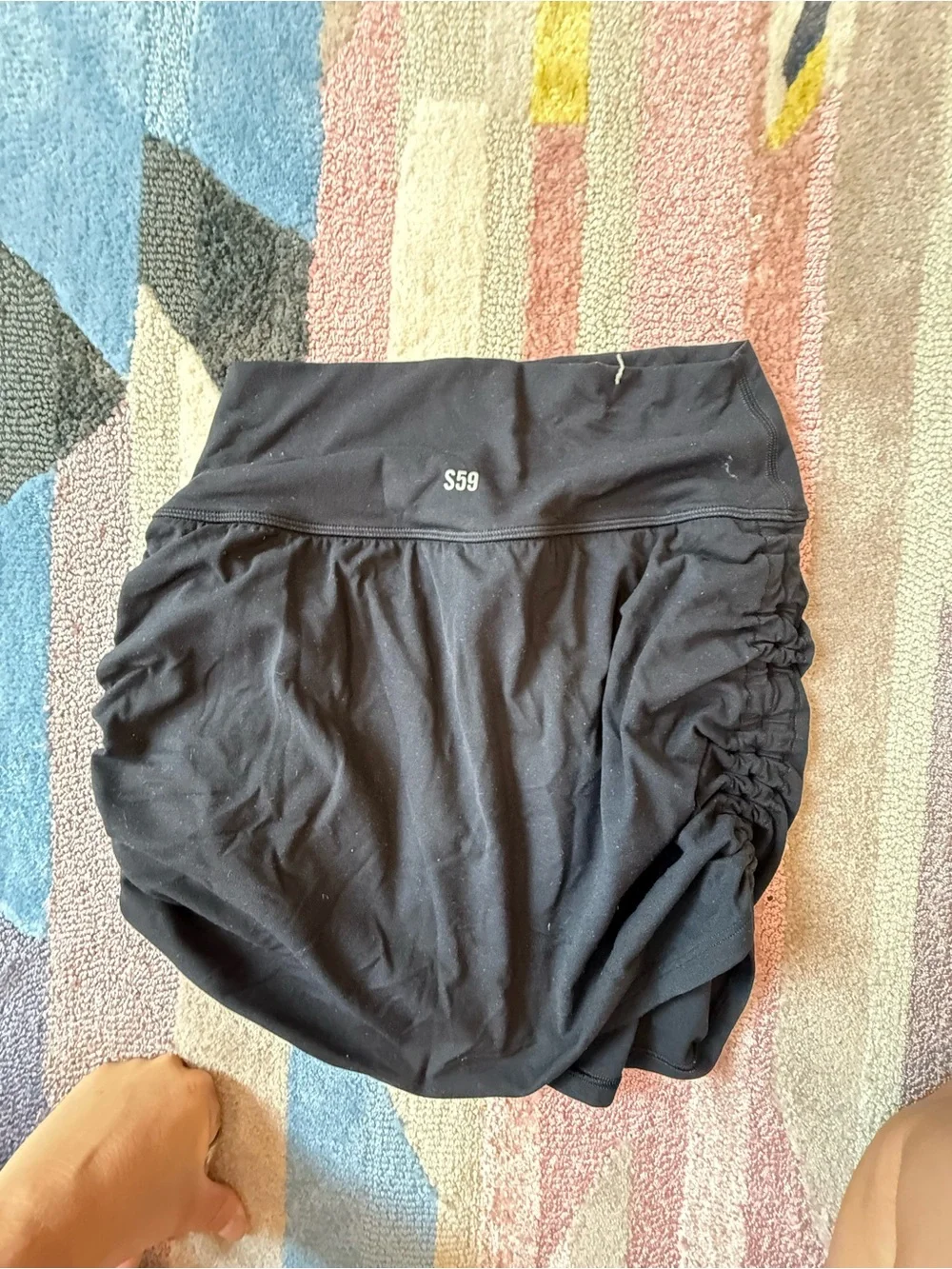 Women’s Black Ruched Skirt